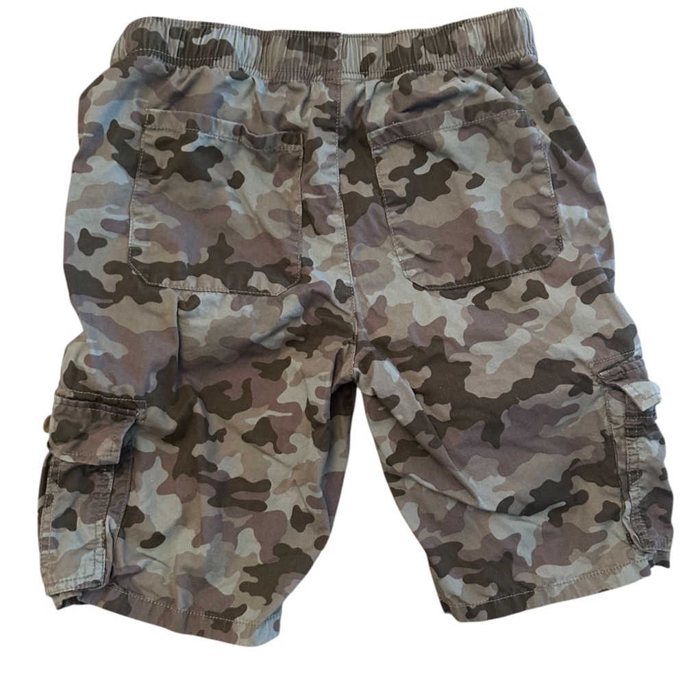 Cat & Jack Target Boys XL 16 Draw String Elastic Waist Camo Cargo Shorts - Picture 2 of 7